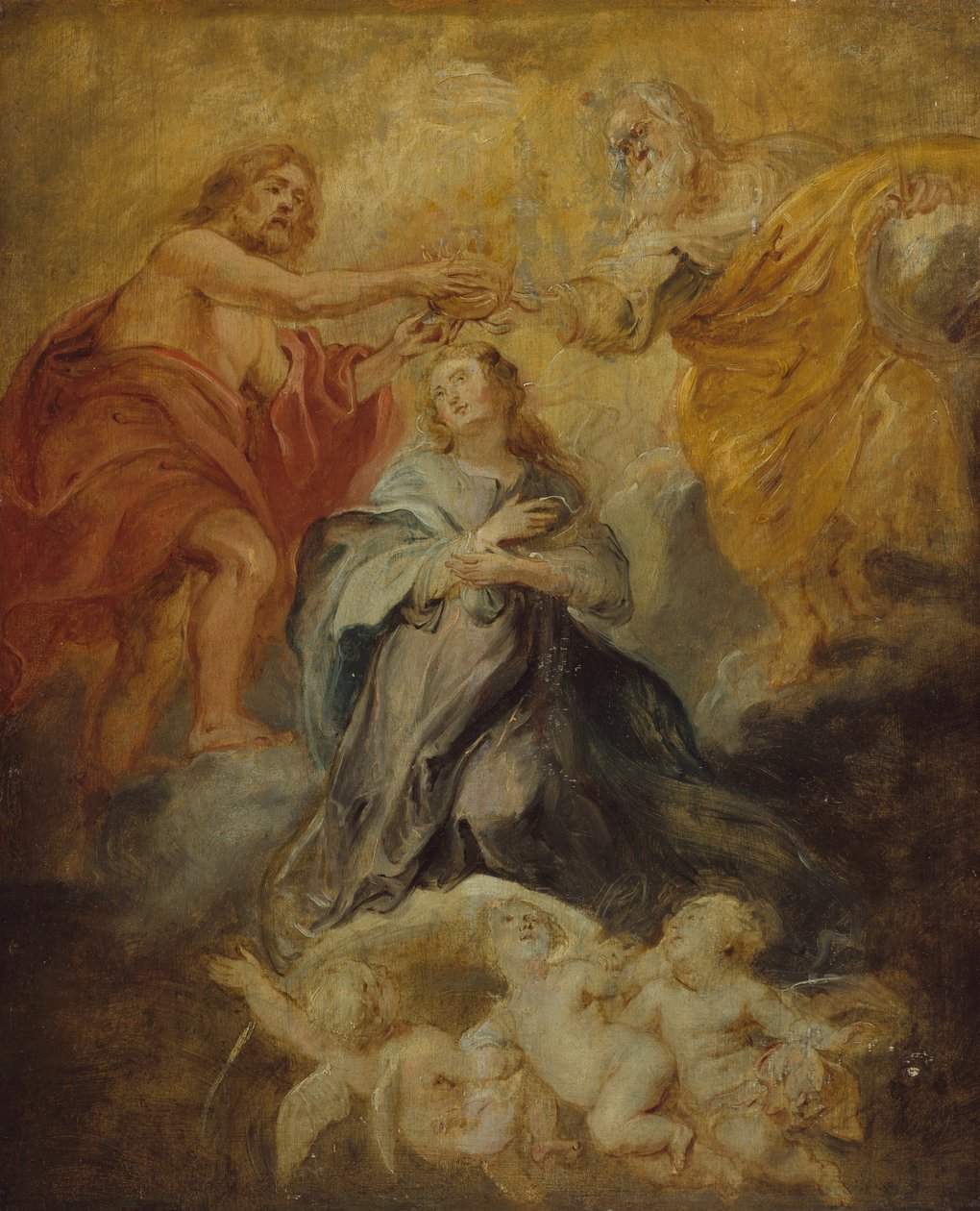Koronacja Najświętszej Marii Panny, ca. 1632-33. autorstwa Peter Paul Rubens