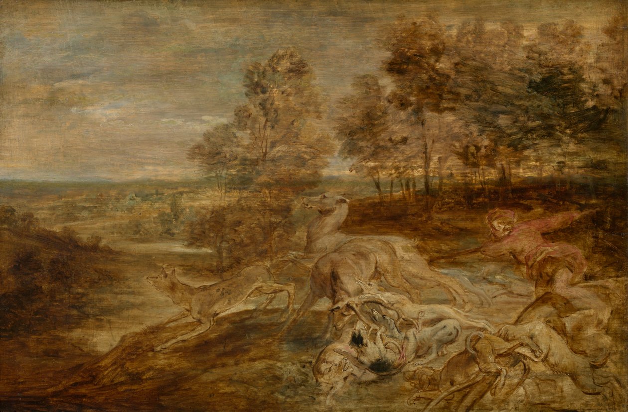 Polowanie na jelenie autorstwa Peter Paul Rubens