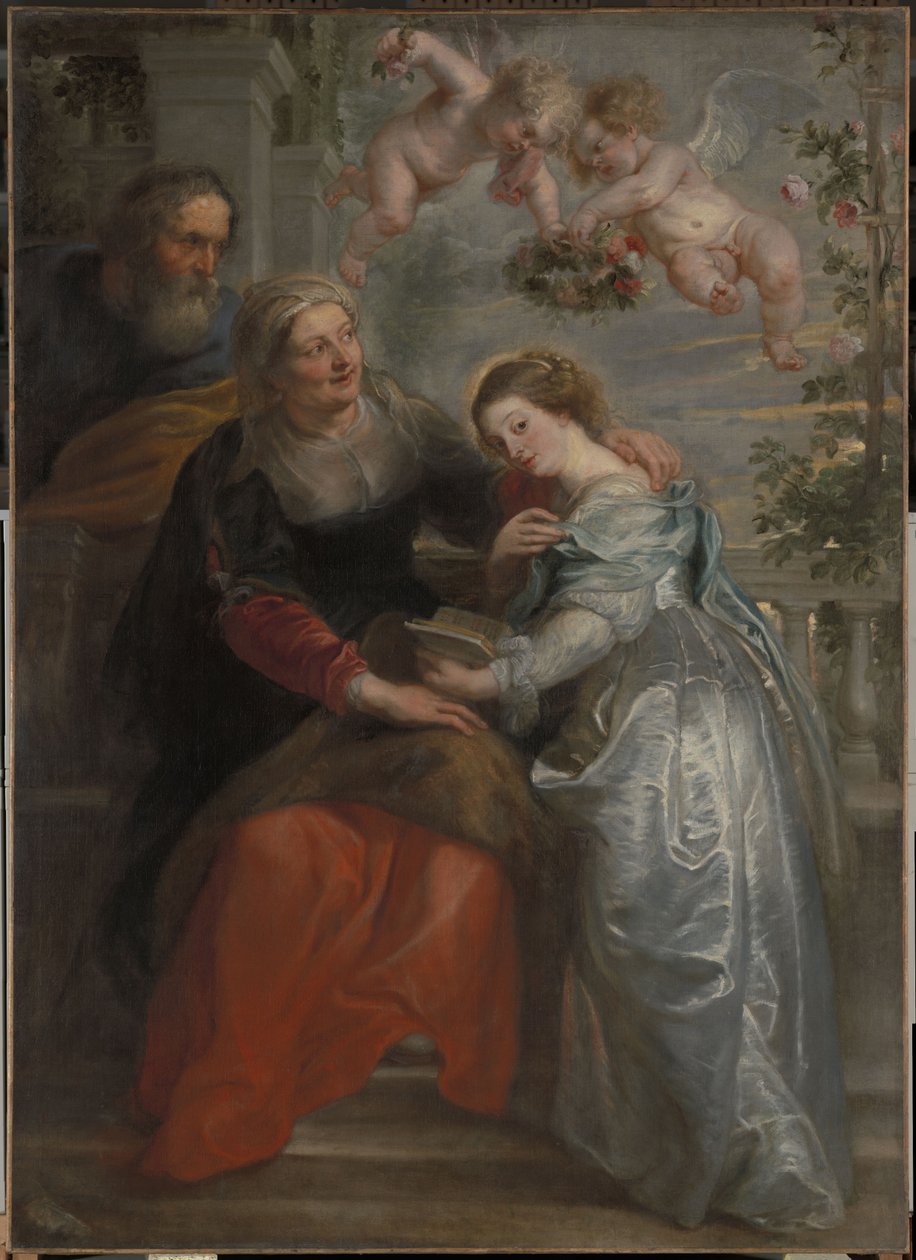Wychowanie Marii autorstwa Peter Paul Rubens