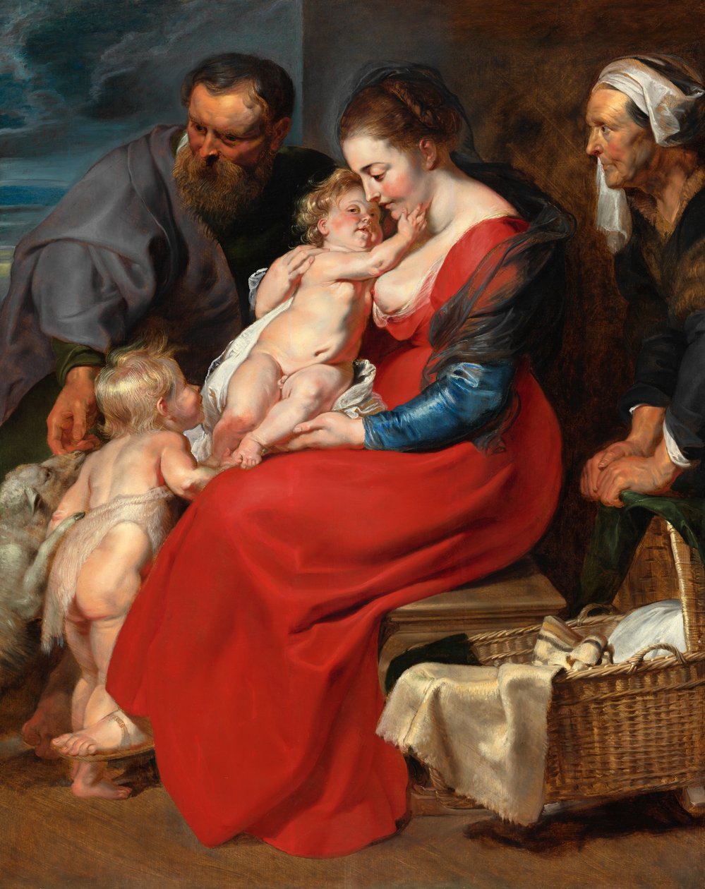 Święta Rodzina ze świętymi Elżbietą i Janem Chrzcicielem autorstwa Peter Paul Rubens