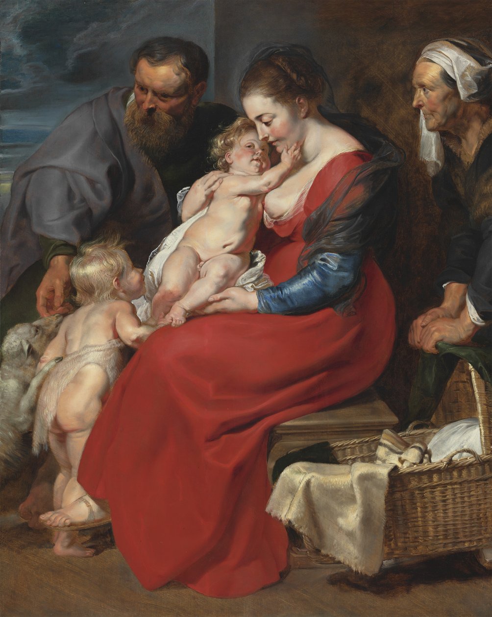 Święta Rodzina ze św. Elżbietą i Janem Chrzcicielem, ok. 1615 autorstwa Peter Paul Rubens