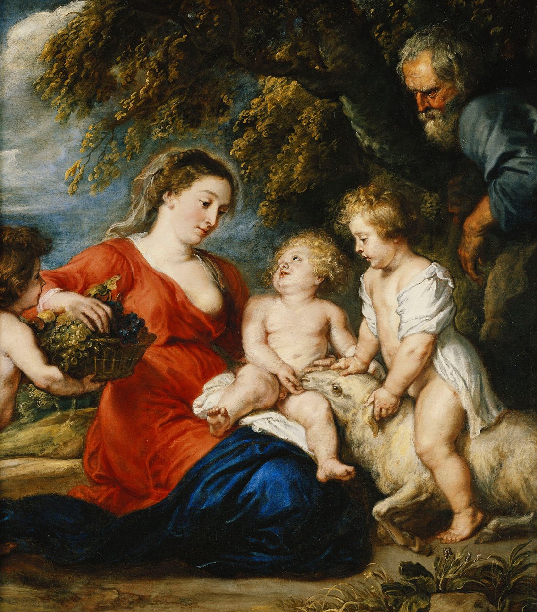 Święta Rodzina z Dzieciątkiem św. Jan Chrzciciel, autorstwa Peter Paul Rubens