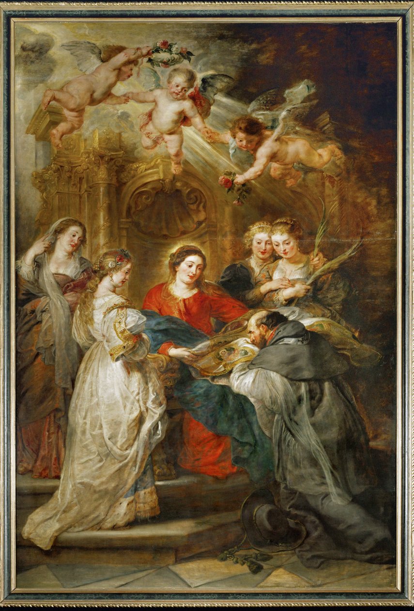 Święta Dziewica ukazuje się świętemu Ildefonso autorstwa Peter Paul Rubens