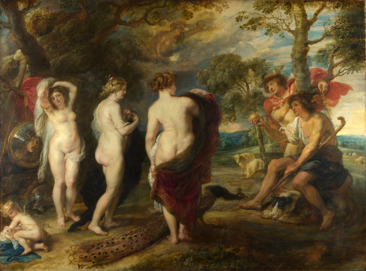 Wyrok Paryski, ok. 1632-35 (olej na desce) autorstwa Peter Paul Rubens