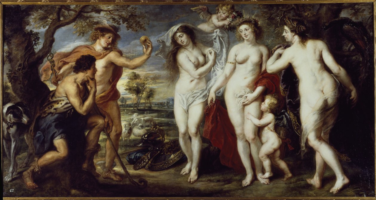 Sąd Paryski (olej na płótnie) autorstwa Peter Paul Rubens