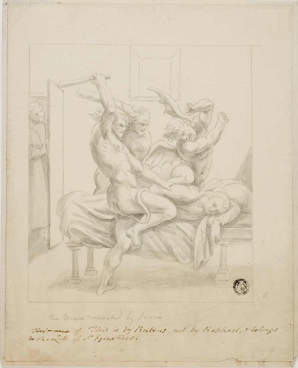 Człowiek dręczony przez sny autorstwa Peter Paul Rubens