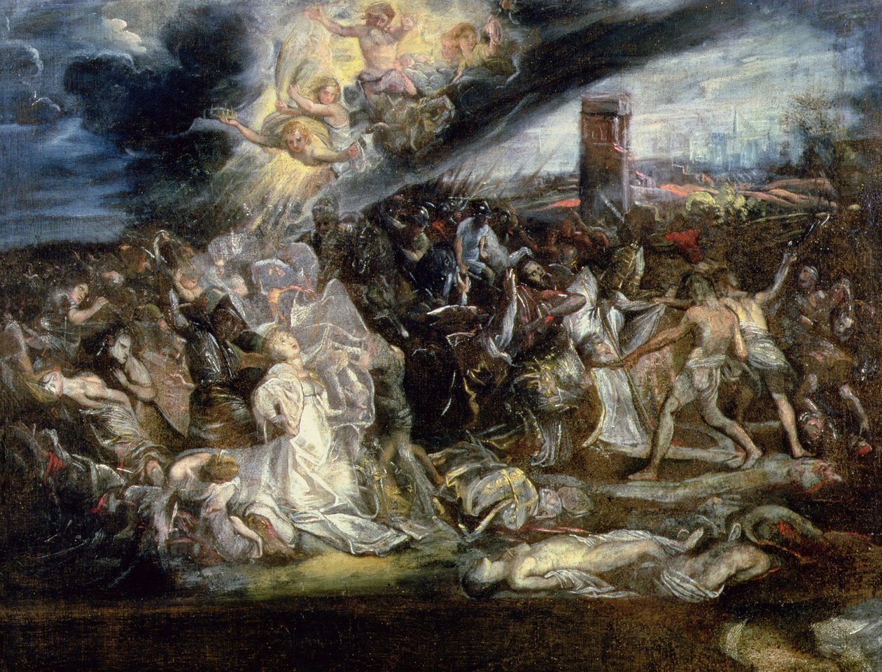 Męczeństwo św. Urszuli i dziesięć tysięcy dziewic autorstwa Peter Paul Rubens
