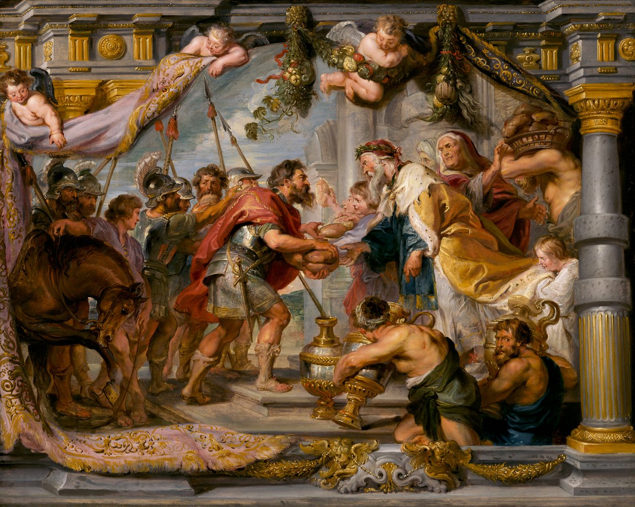 Spotkanie Abrahama i Melchizedeka, ok. 1626 autorstwa Peter Paul Rubens