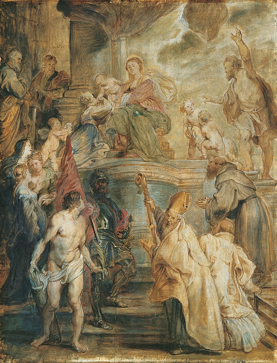 Mistyczne zaślubiny św. Katarzyny autorstwa Peter Paul Rubens