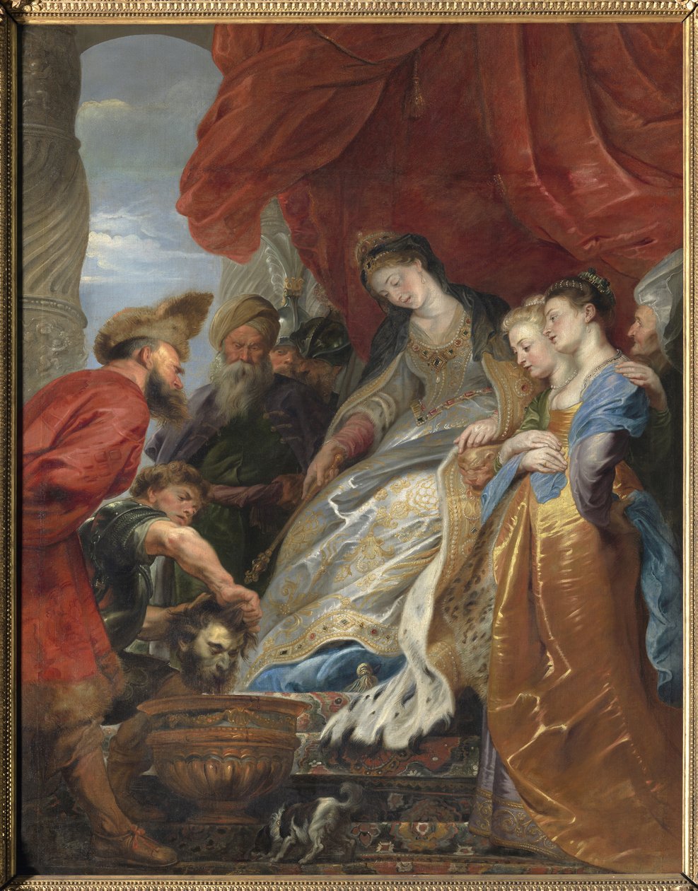 Królowa scytyjskiej Thomyris zanurza głowę Cyrusa Wielkiego w wazie wypełnionym krwią, aby pomścić swojego syna autorstwa Peter Paul Rubens