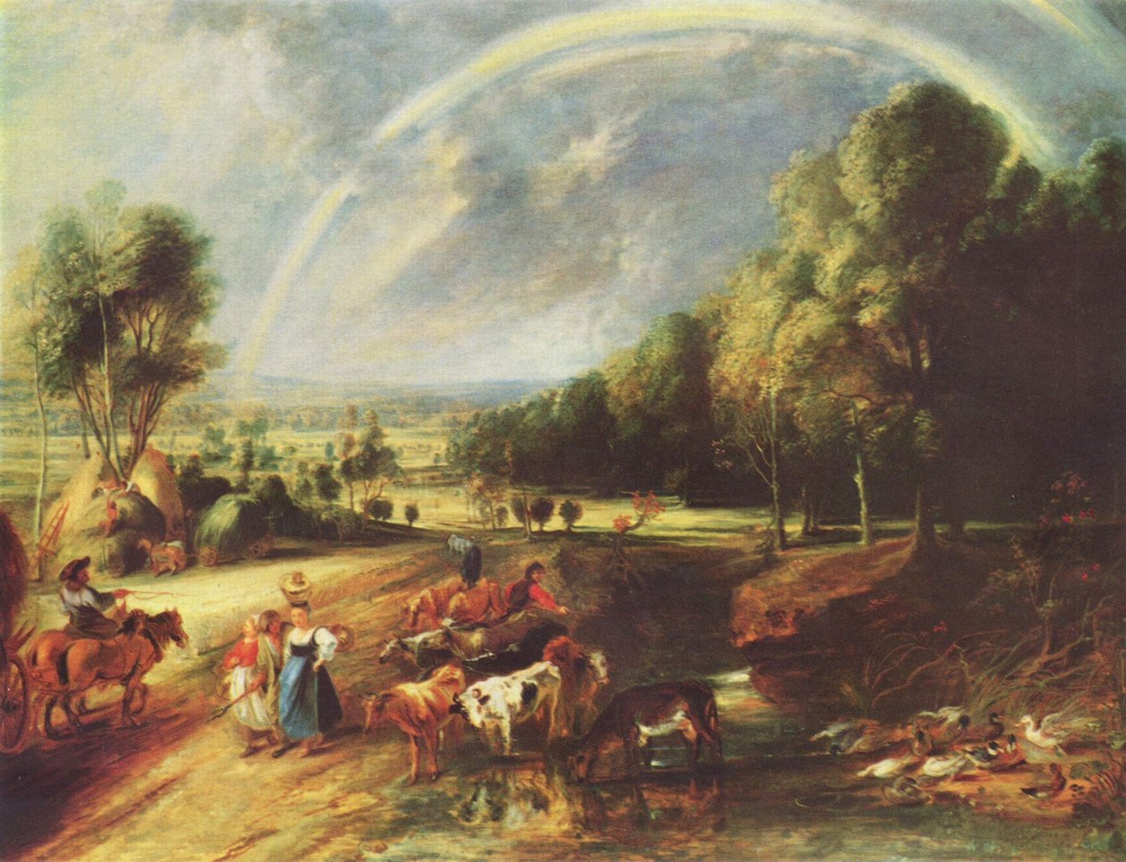 Krajobraz z tęczą (1640) autorstwa Peter Paul Rubens