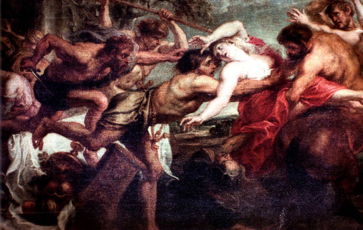 Gwałt na Deidamii, 1636-1638 autorstwa Peter Paul Rubens
