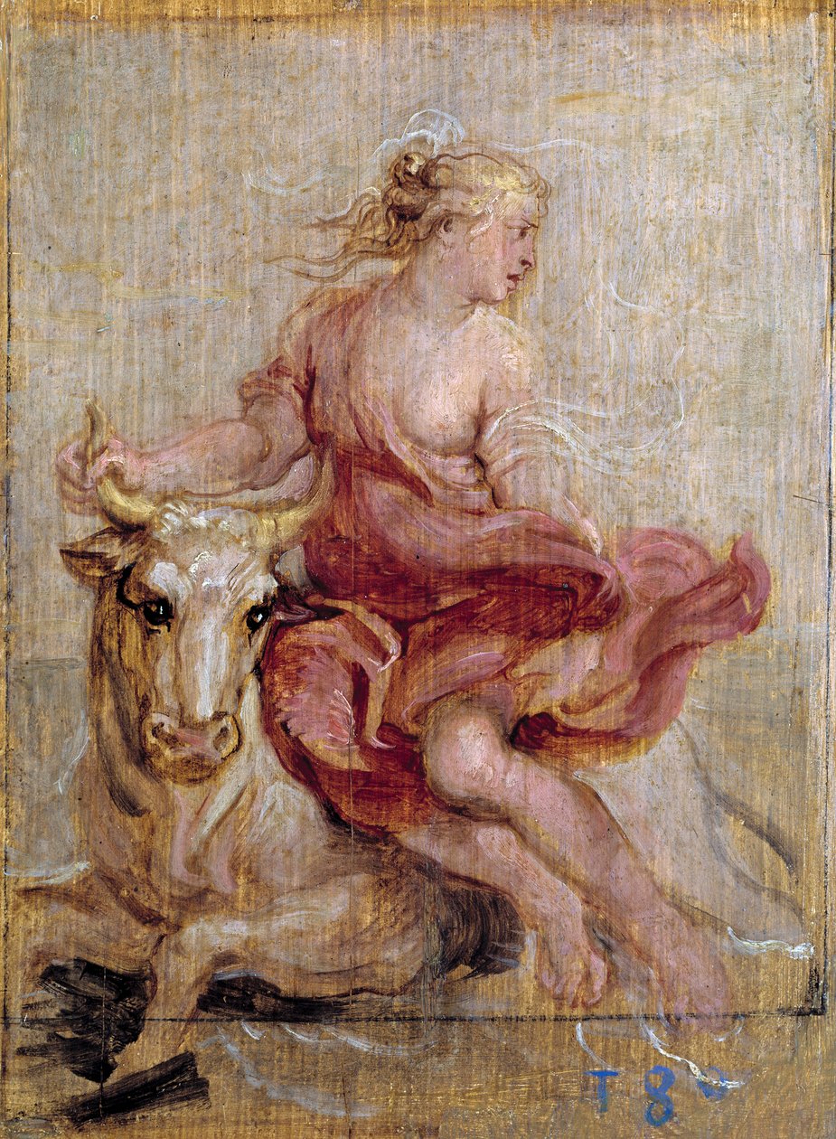 Gwałt Europy, 1636-7 autorstwa Peter Paul Rubens