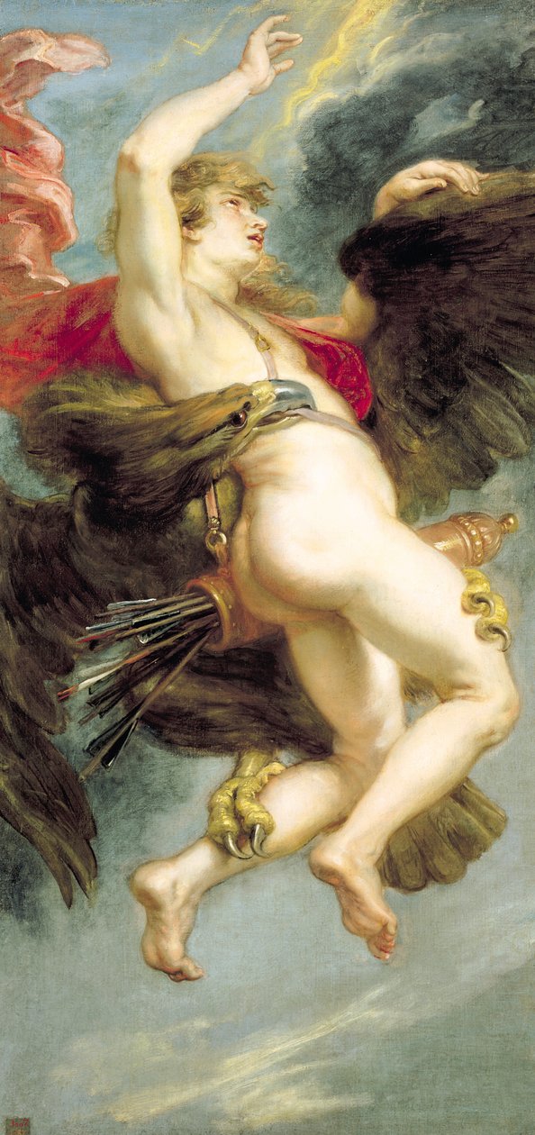 Gwałt Ganimedesa, ok. 1636-38 (olej na płótnie) autorstwa Peter Paul Rubens