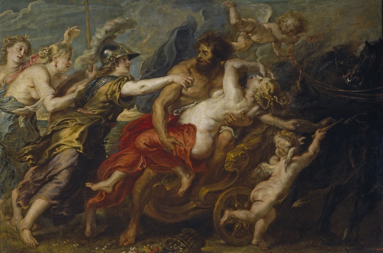 Gwałt Prozerpiny, 1636-1638 autorstwa Peter Paul Rubens