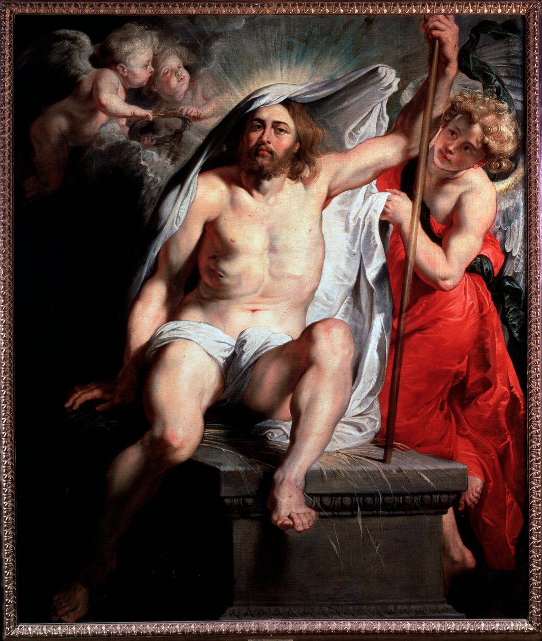 Zmartwychwstanie Chrystusa - olej na płótnie, ok. 1616 autorstwa Peter Paul Rubens