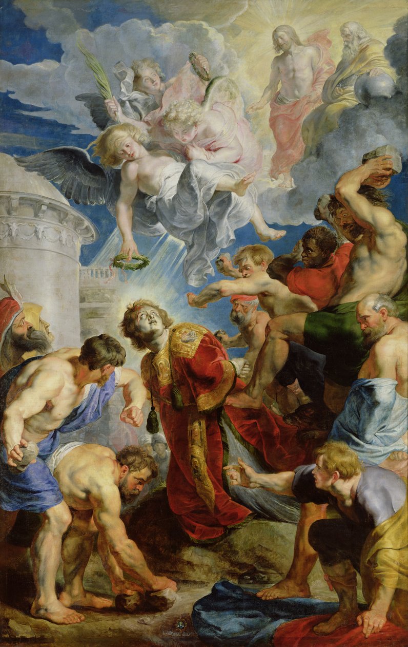 Ukamienowanie św. Szczepana, z Tryptyku św autorstwa Peter Paul Rubens