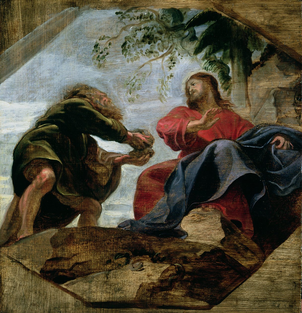 Kuszenie Chrystusa, 1620 autorstwa Peter Paul Rubens