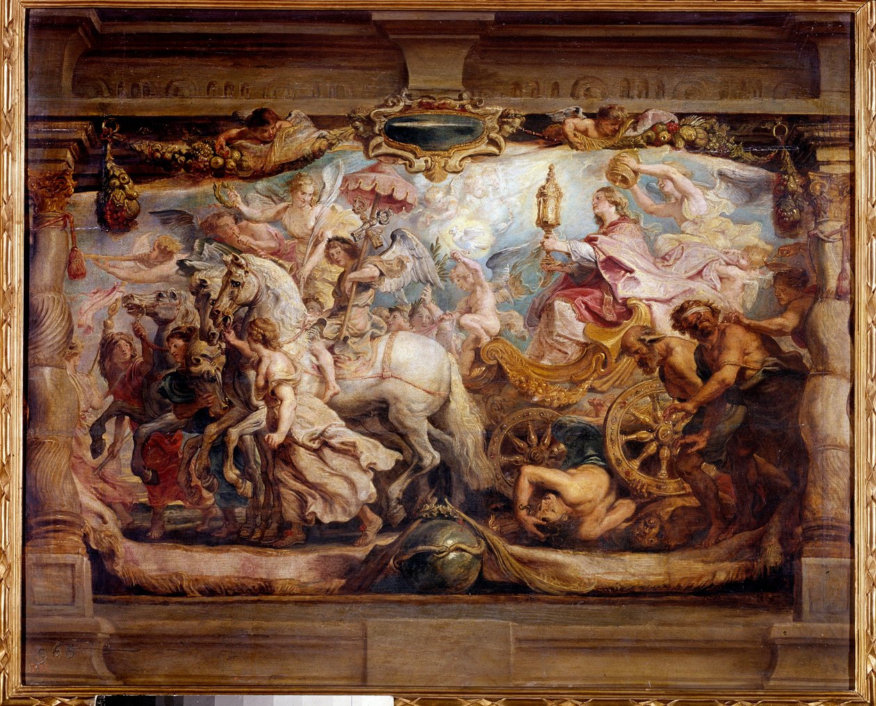 Triumf Kościoła nad furią, niezgodą i nienawiścią Malarstwo Petera Paula (Pierre-Paul) Rubensa (lub Peter Paul lub Petrus Paulus) (1577-1640) XVII wiek. Madryt, Muzeum Prado autorstwa Peter Paul Rubens