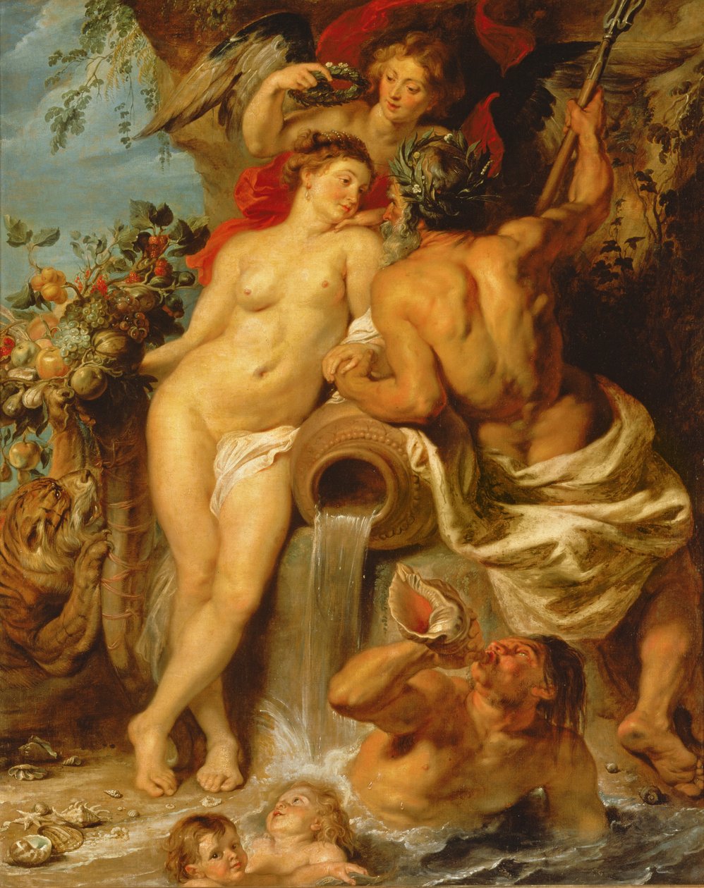 Unia Ziemi i Wody, ok. 1618 (olej na płótnie) autorstwa Peter Paul Rubens