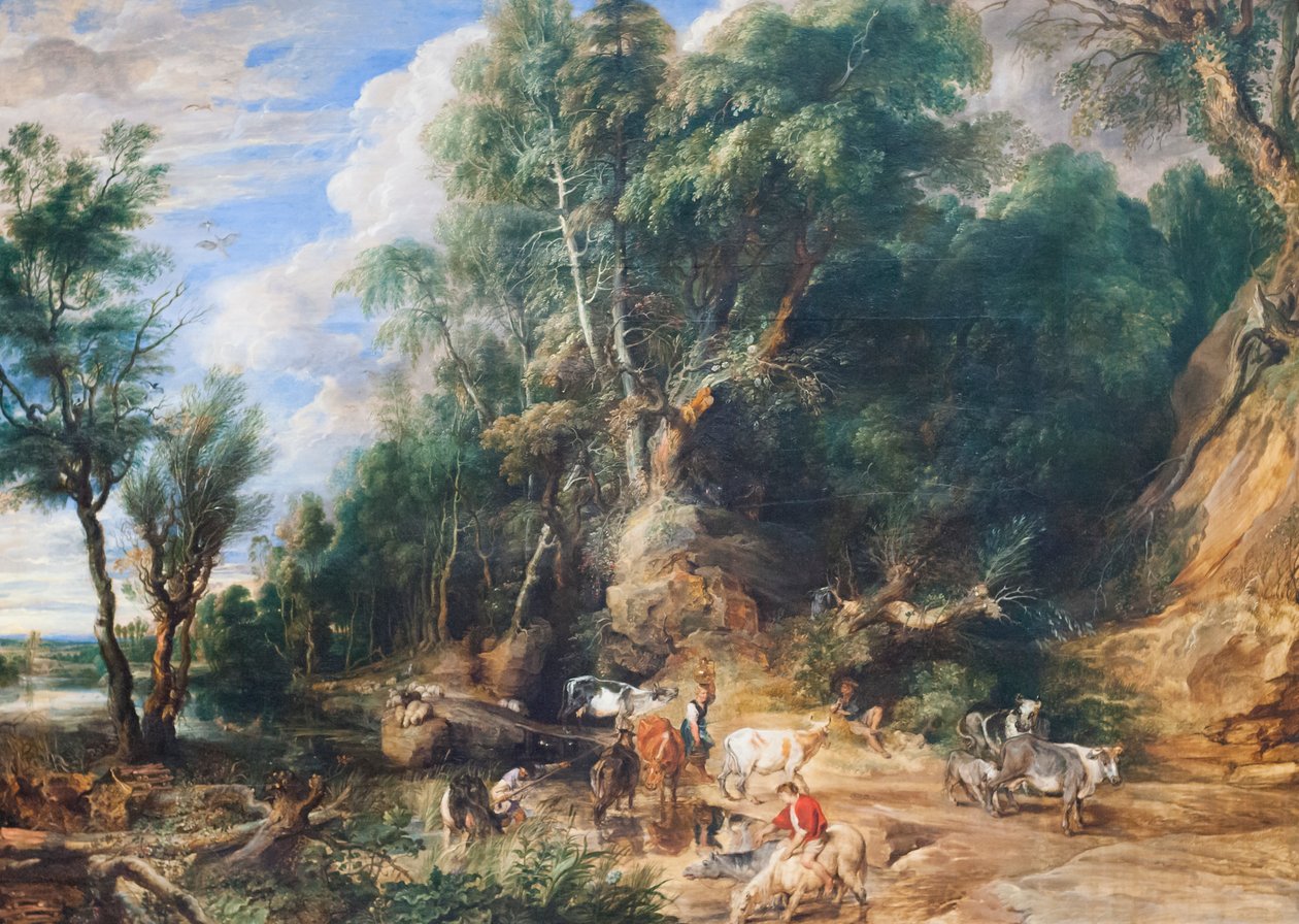 Wodopoj, ok. 1615-22 (olej na dębie) autorstwa Peter Paul Rubens