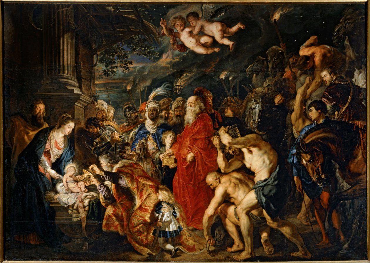 Pokłon Trzech Króli (obraz na płótnie) autorstwa Peter Paul Rubens