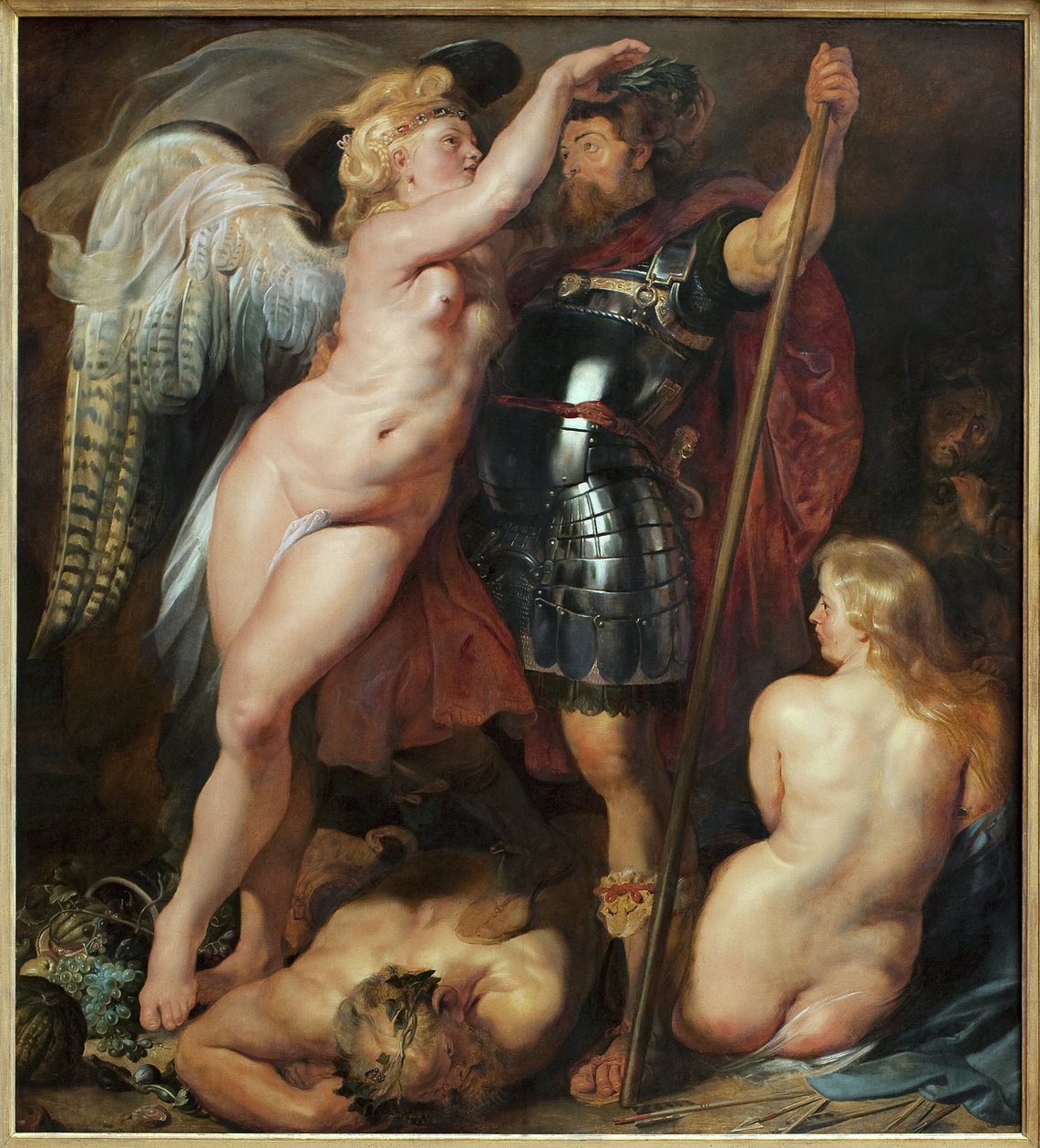 Koronacja bohaterów. Obraz Petera (Pietera) Paula Rubensa (1577-1640), olej na płótnie, ok. 1622. Sztuka flamandzka XVII wiek. Monachium, Alte Pinakothek (Niemcy). autorstwa Peter Paul Rubens