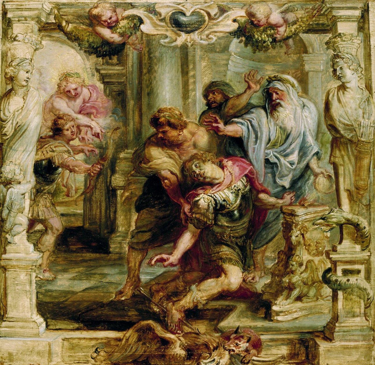 Śmierć Achillesa, 1630-1635 autorstwa Peter Paul Rubens