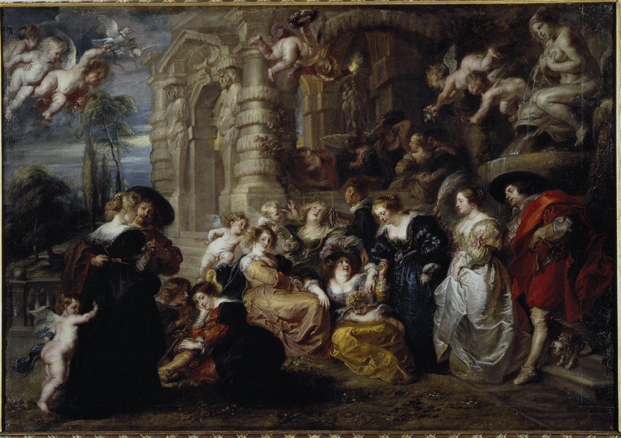 Ogród miłości - olej na płótnie autorstwa Peter Paul Rubens