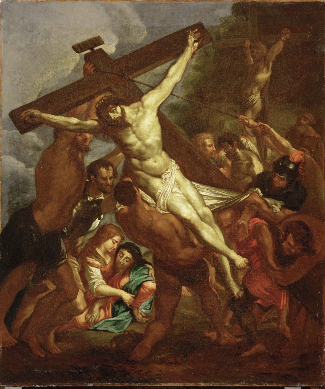 Podniesienie krzyża, ok. 1600-50 (obraz) autorstwa Peter Paul Rubens