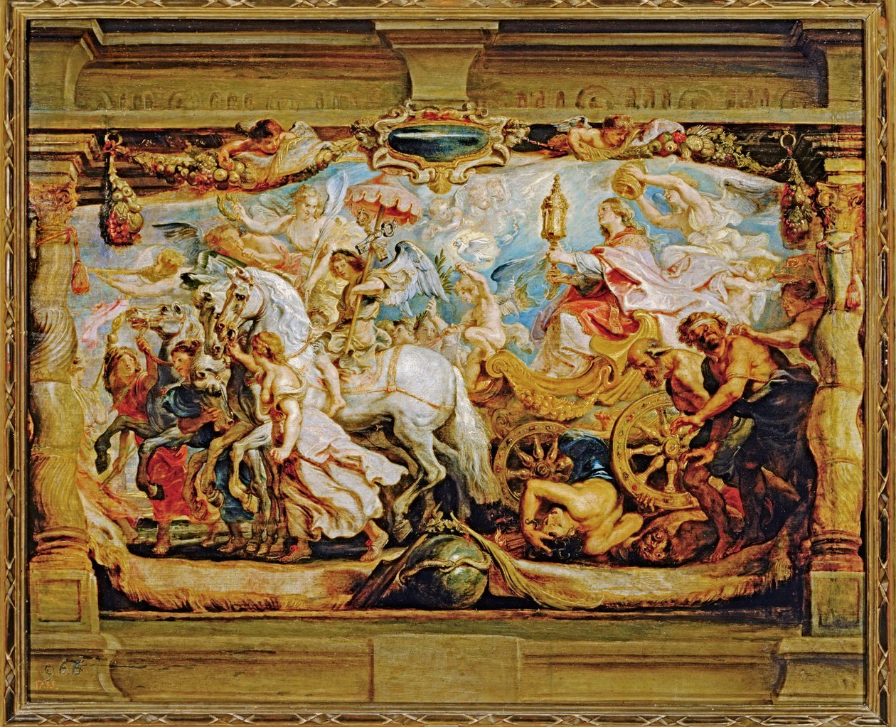 Triumf Kościoła (obraz na płótnie) autorstwa Peter Paul Rubens