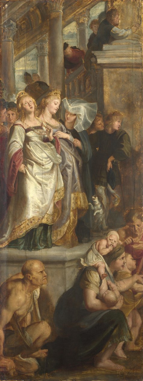 Trzy Świadki płci żeńskiej. Szkic do Wysokiego Ołtarza, St Bavo, Gandawa, 1612 autorstwa Peter Paul Rubens