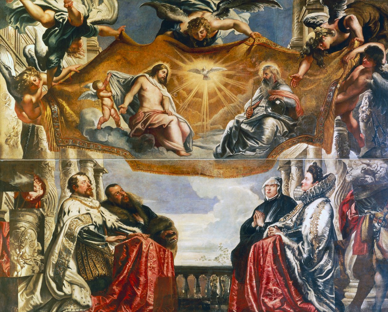 Trójca adorowana przez rodzinę Gonzaga autorstwa Peter Paul Rubens