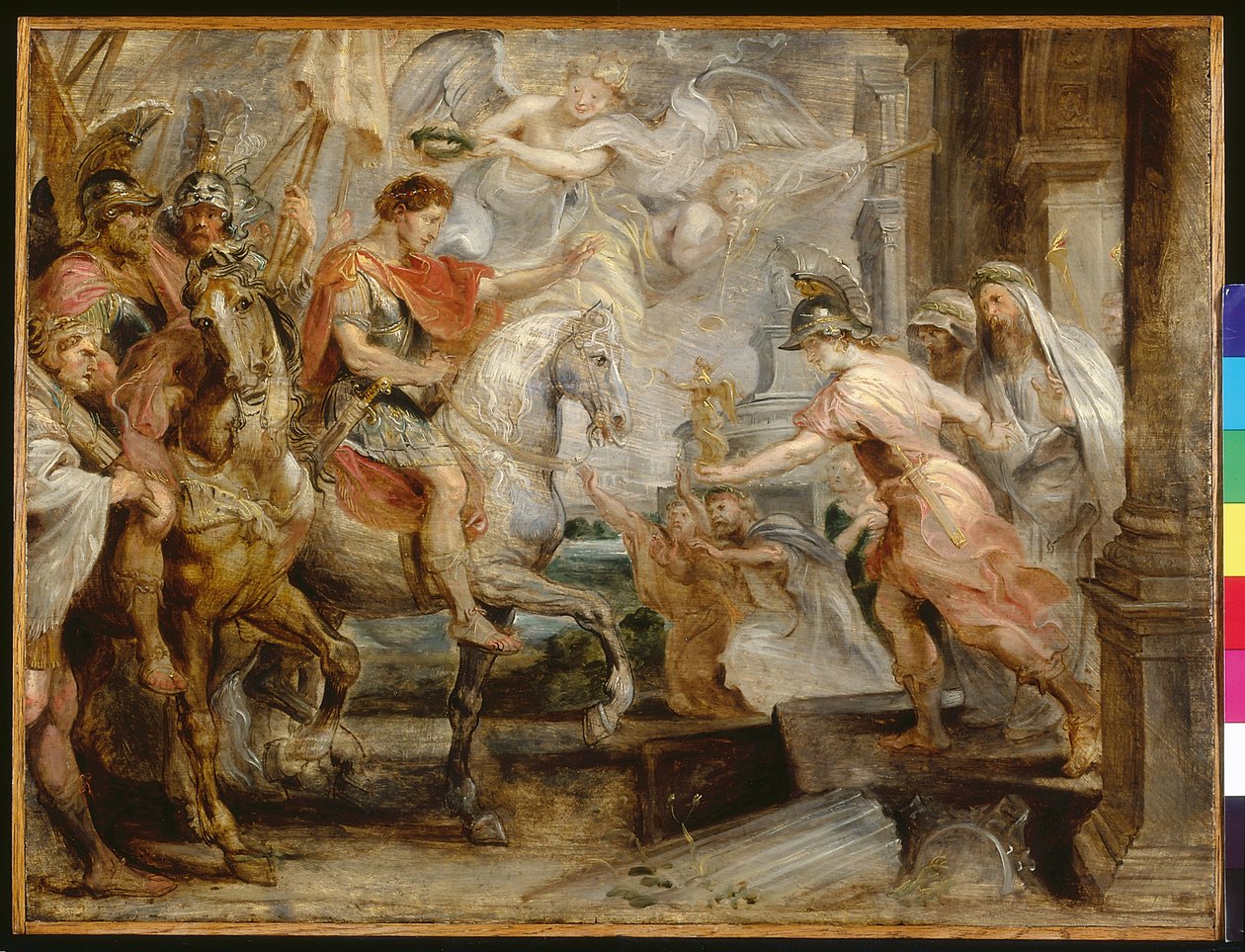 Constantinopa Triunfante Yaykuynin Romaman (aceite maderamanta)pulido autorstwa Peter Paul Rubens