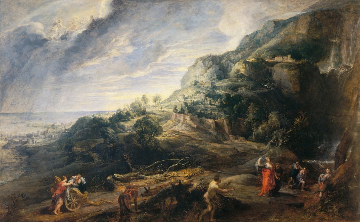 Ulisses na wyspie Feaków autorstwa Peter Paul Rubens