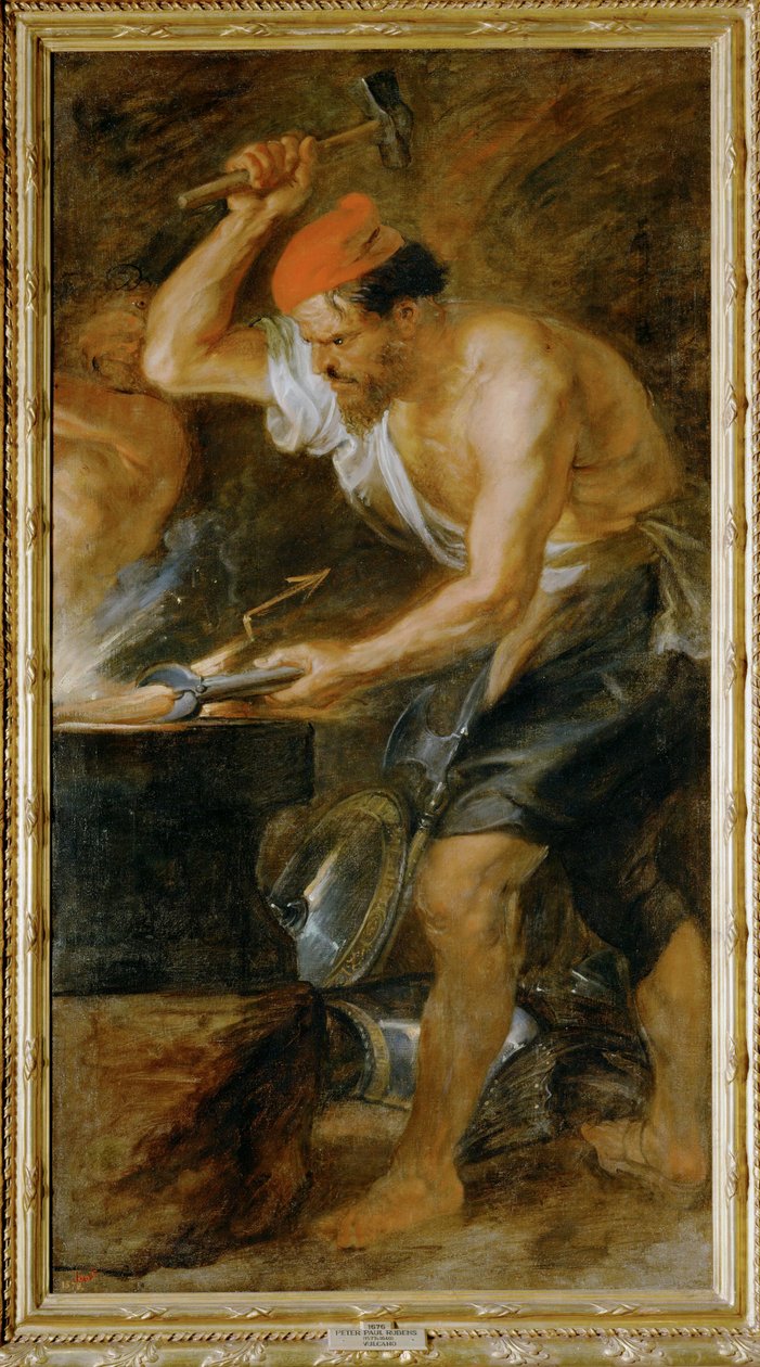 Wulkan wykuwający piorun Jowisza (obraz na płótnie) autorstwa Peter Paul Rubens