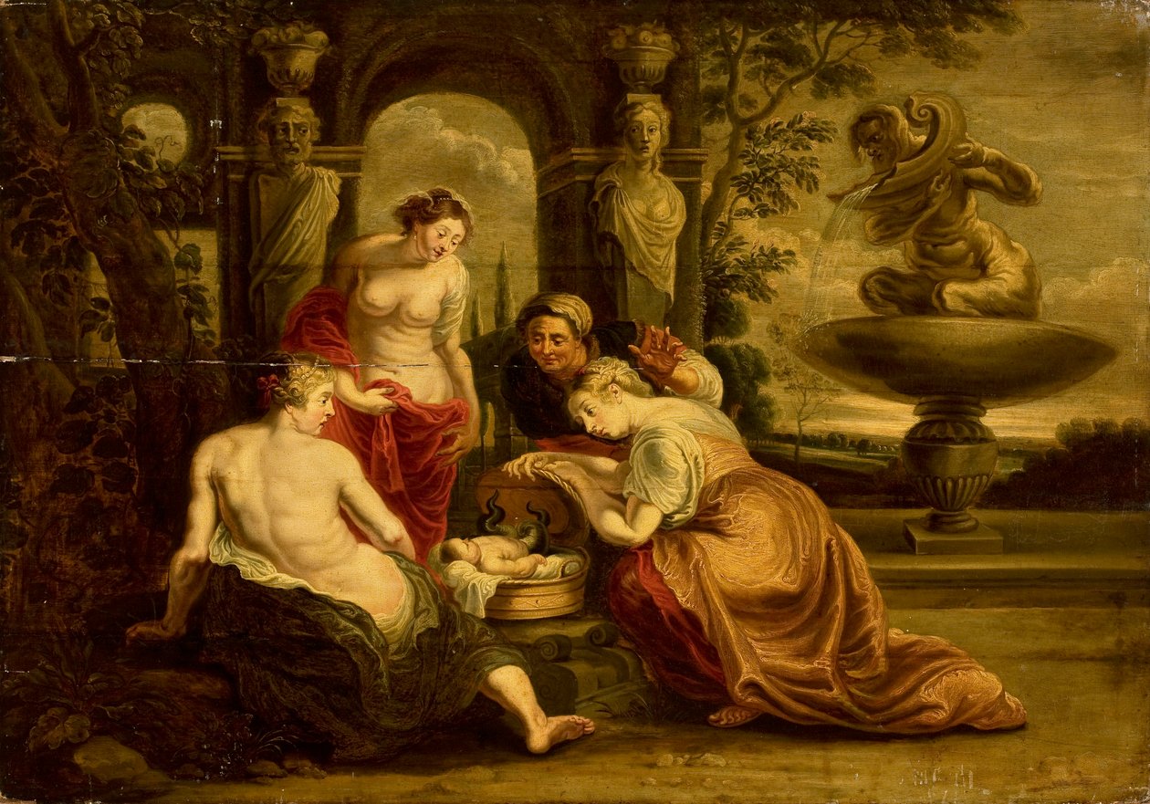Znalezienie Erychtoniosa autorstwa Peter Paul Rubens
