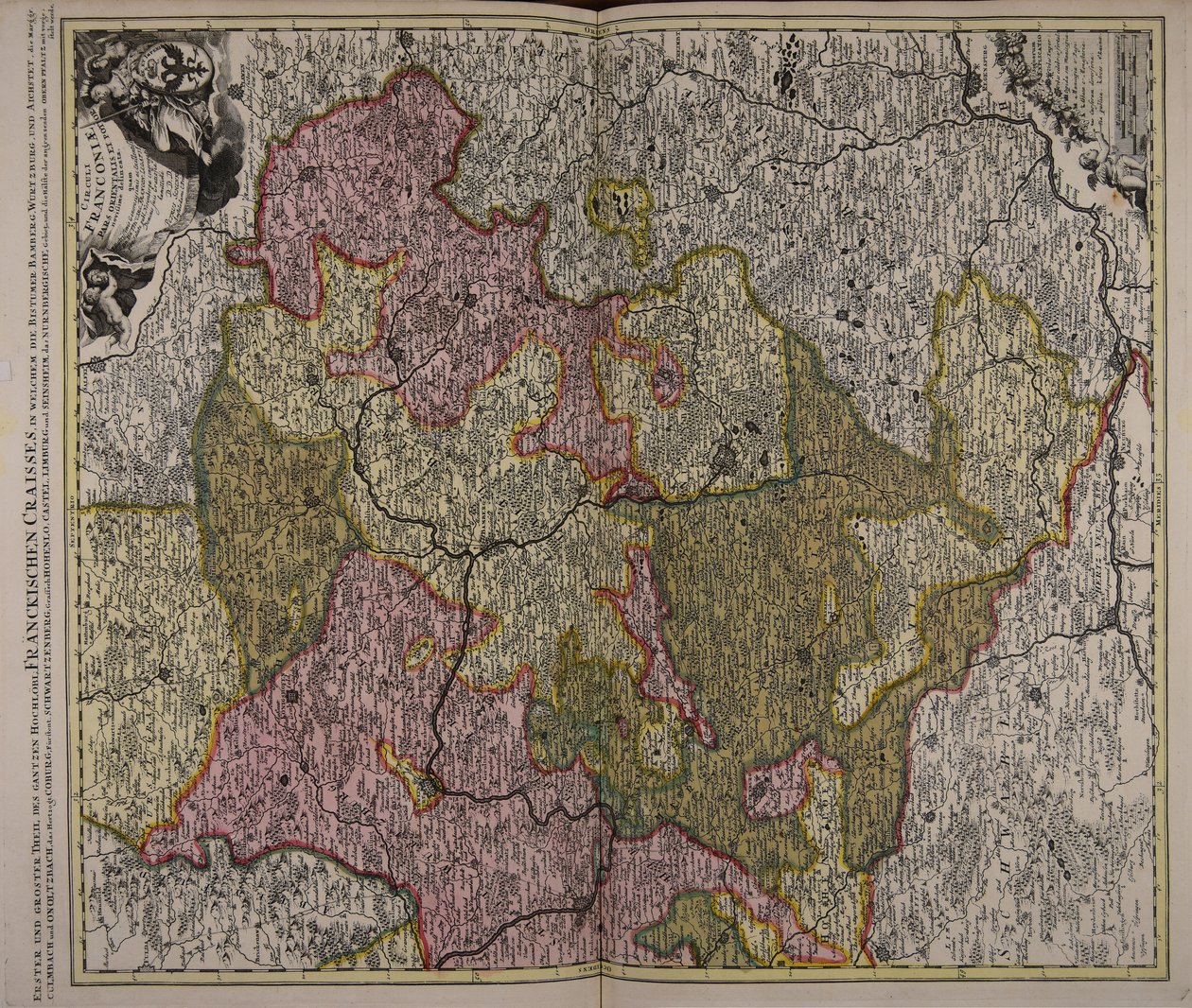 Circuli Franconiae pars orientalis et potior novissimè delineata ... autorstwa Peter Schenk the Elder