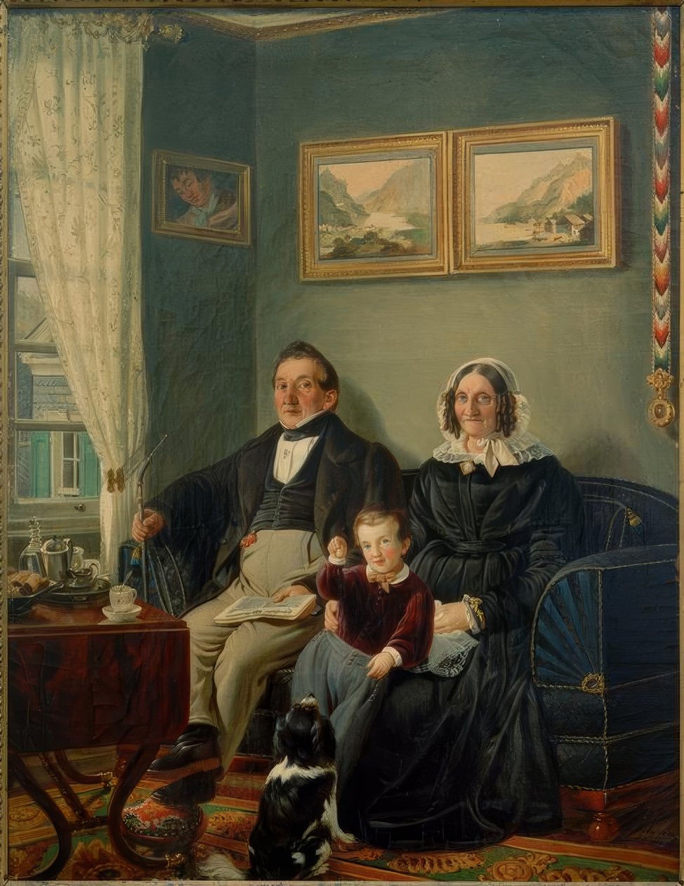 Johann Peter Keuchen i Sophie Karoline Keuchen geb autorstwa Peter Schwingen
