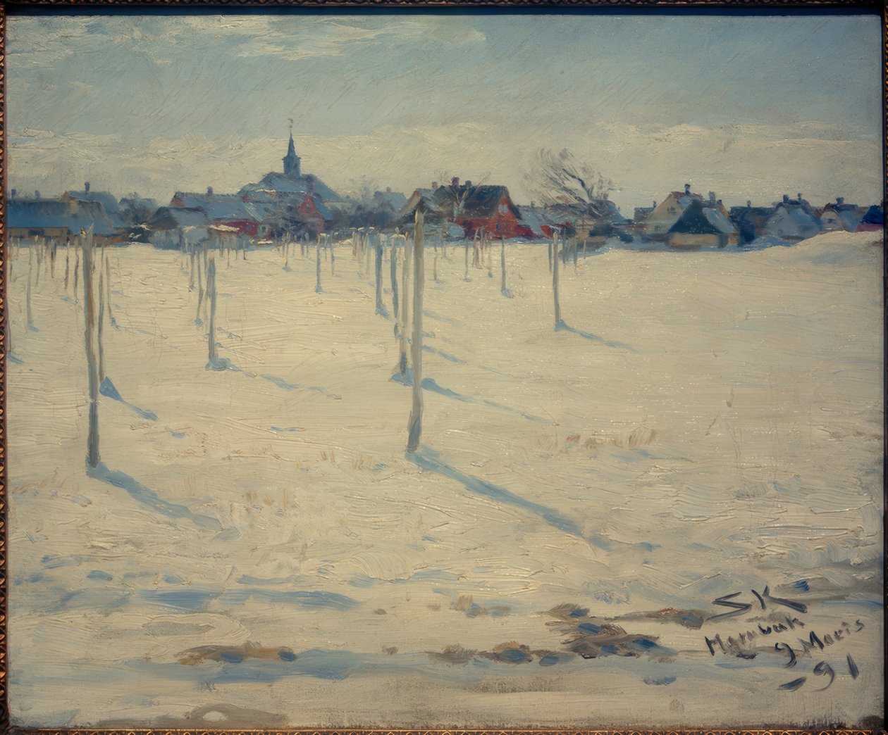 Hornbaek im Winter autorstwa Peder Severin Krøyer