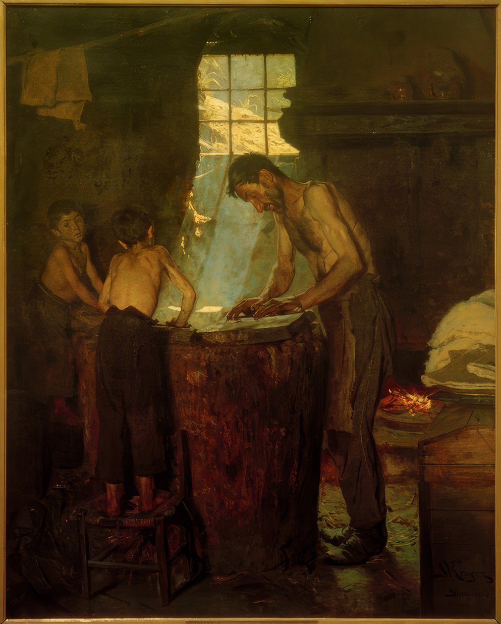 Włoski wiejski kapelusznik. Sora autorstwa Peder Severin Krøyer
