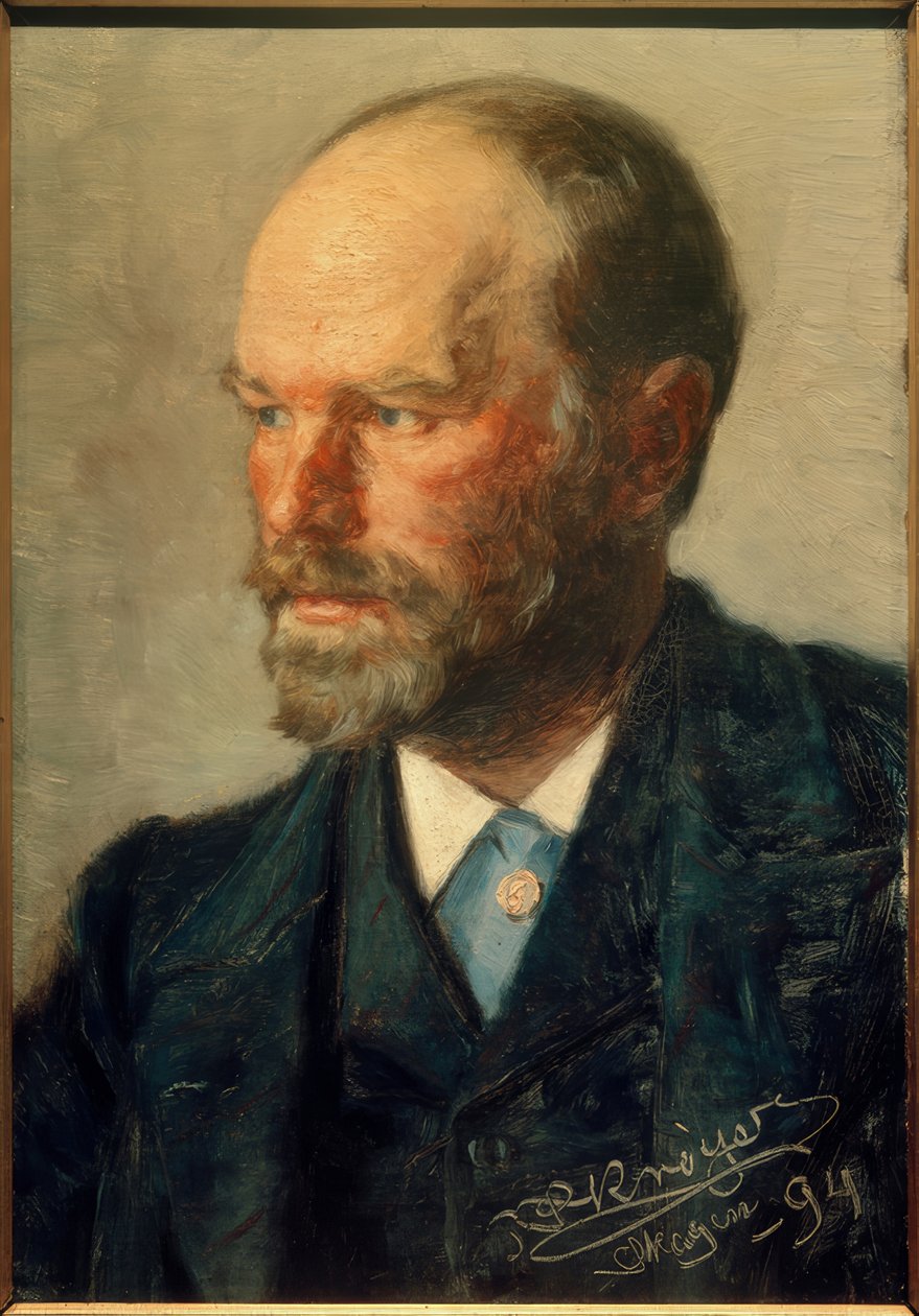 Portret malarza Michaela Anchera autorstwa Peder Severin Krøyer