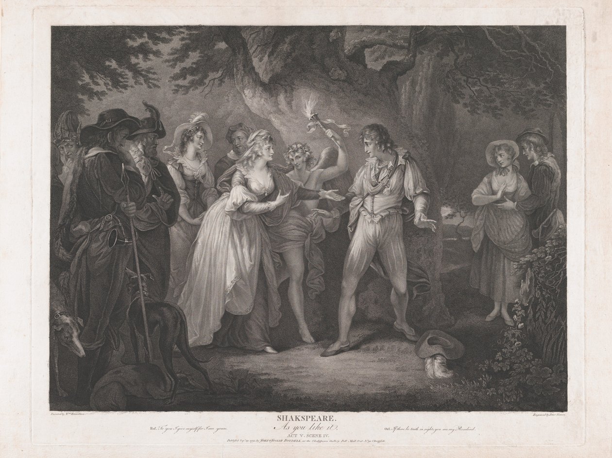 Jak wam się podoba, akt 5, scena 4 Szekspir, 29 września 1792 r., 29 września 1792 r. autorstwa Peter Simon