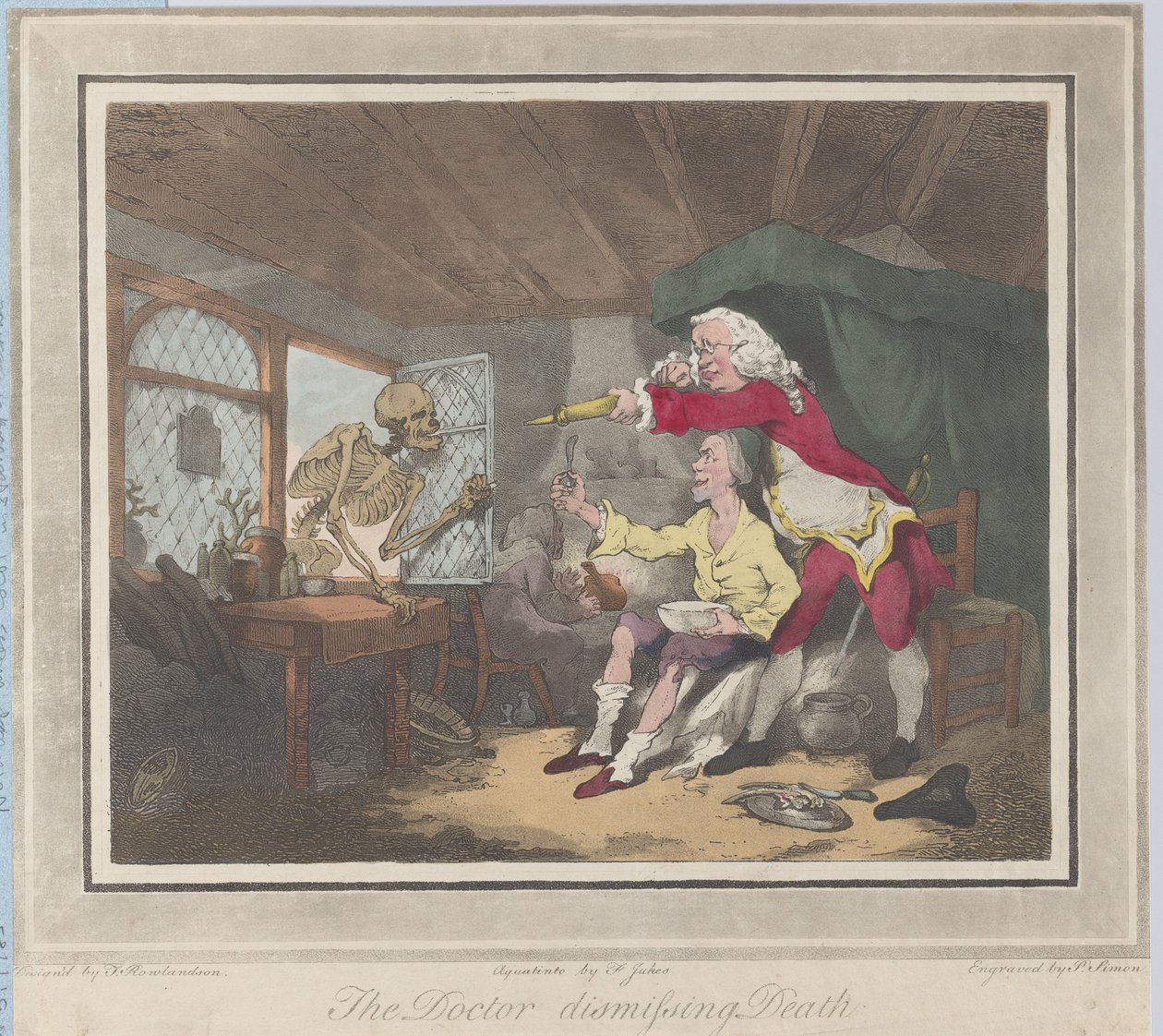 Doktor odprawiający śmierć, 1785., 1785 autorstwa Peter Simon