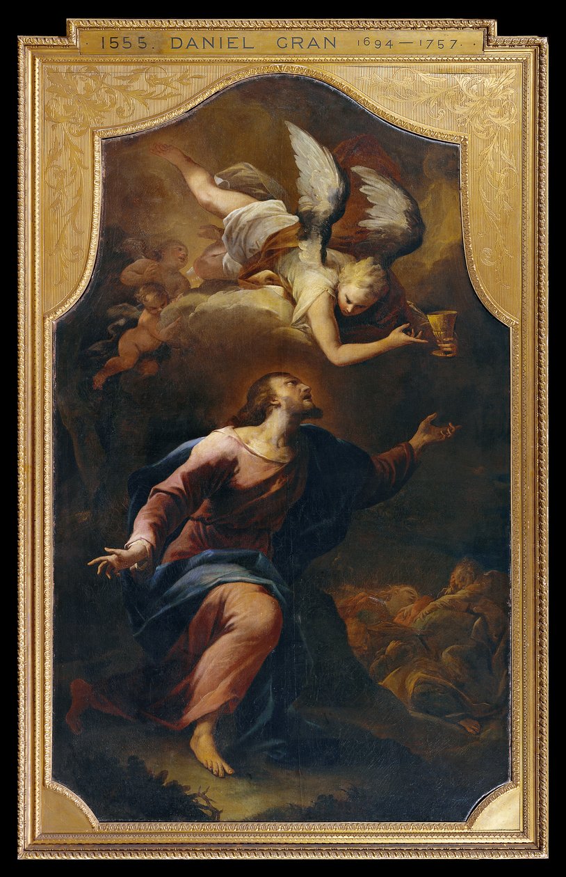 Chrystus na Górze Oliwnej autorstwa Peter Strudel