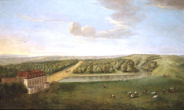 Ashburnham Place, Sussex (olej na płótnie) autorstwa Peter Tillemans