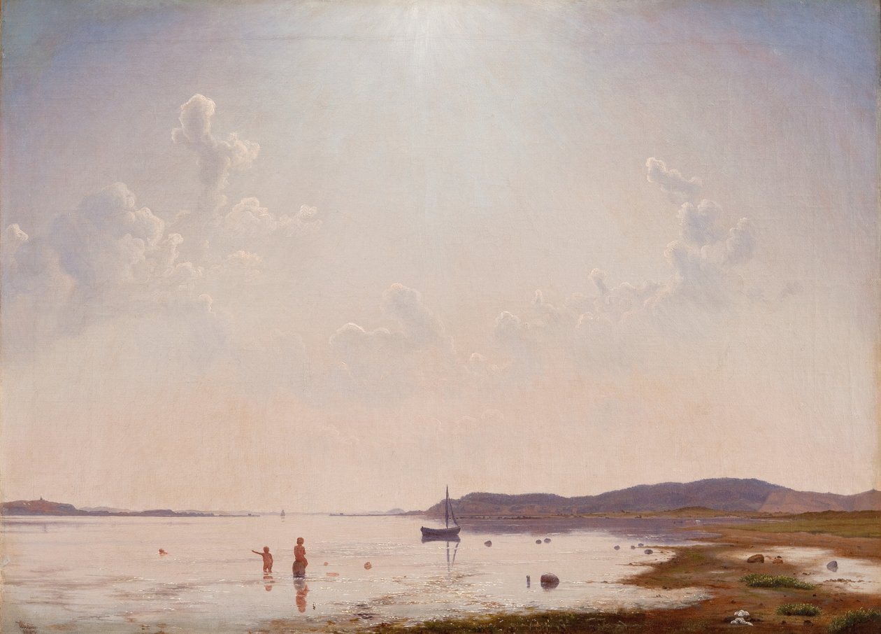 Widok na fiord Roskilde w pobliżu Frederikssund, Zelandia autorstwa Peter Vilhelm Carl Kyhn