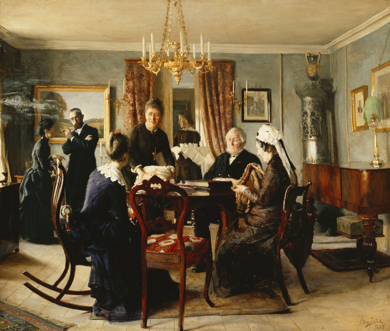 Popołudniowa herbata autorstwa Peter Vilhelm Ilsted