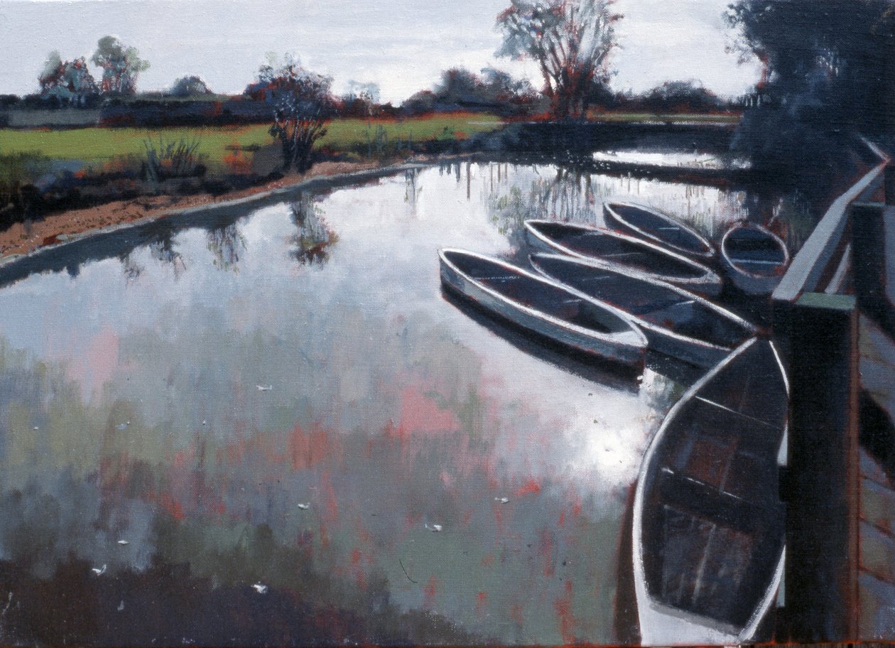 Barcombe Mills, Sussex, 2007 (olej na płótnie) autorstwa Peter Wilson