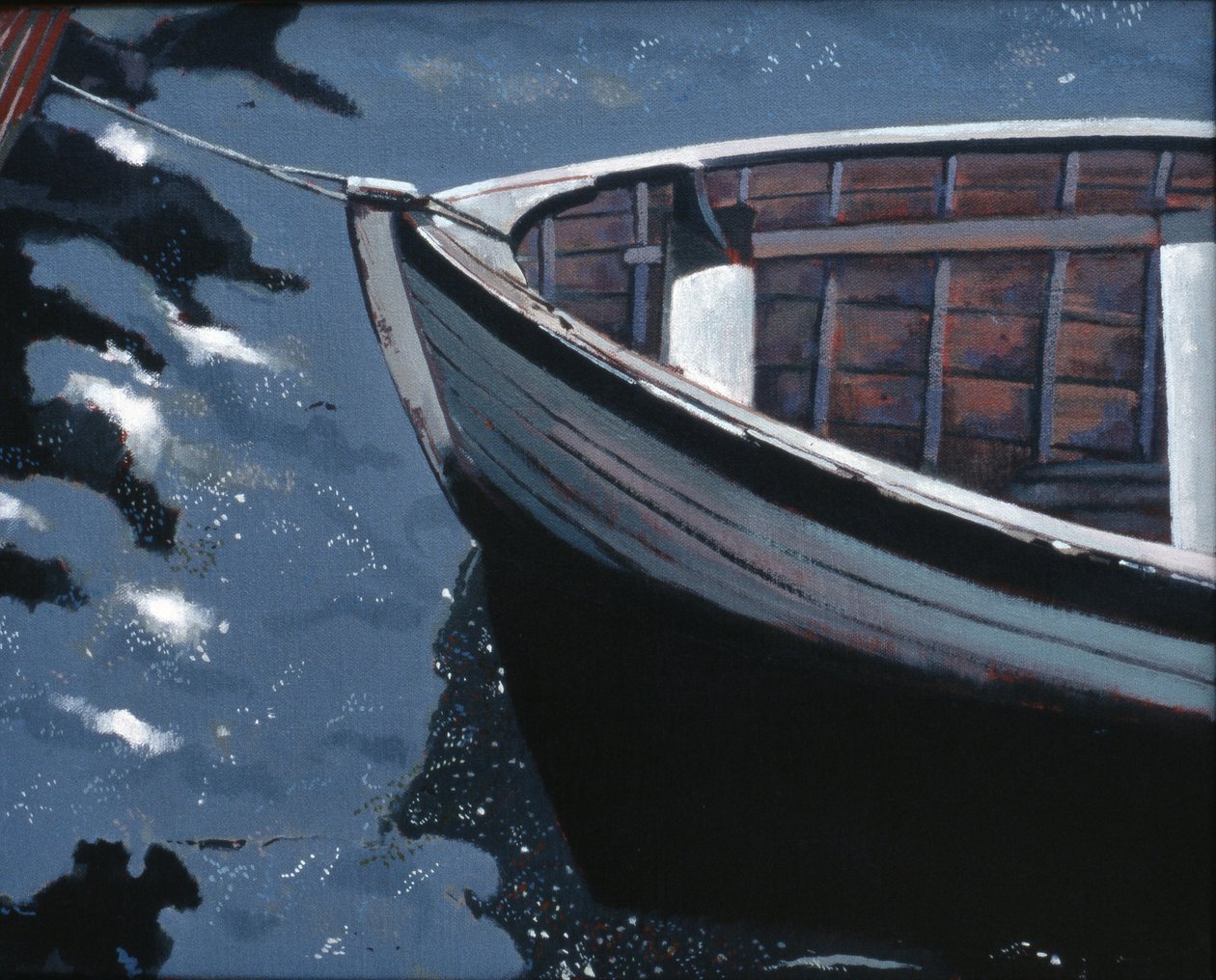 Dockside: Stockholm, 2004 (olej na płótnie) autorstwa Peter Wilson